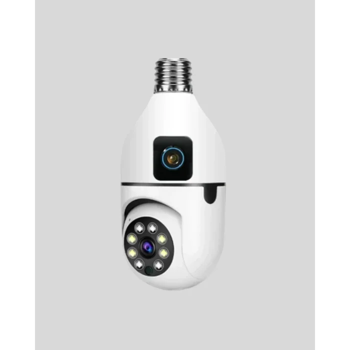 WiFi Ampul Güvenlik Kamerası 1080P Full HD Gece Görüşlü ve Hareket Algılamalı