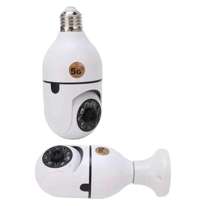 Wifi Güvenlik Kamerası 360 Derece Dönebilen Harekete Duyarlı Gece Görüşlü Ampul