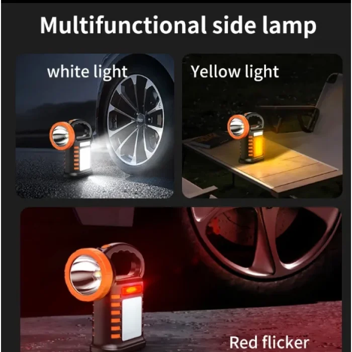 Wıson WS-4343 Çok Fonksiyonlu Solar Şarjlı Powerbanklı Kamp Lambası