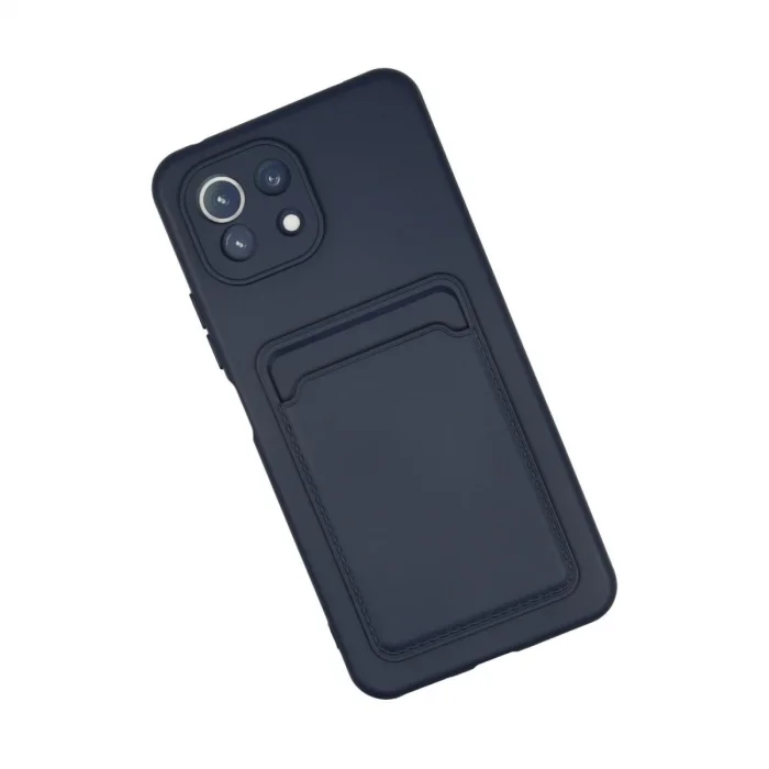 Xiaomi Mi 11 Kılıf Kelvin Kartvizitli Silikon - Lacivert