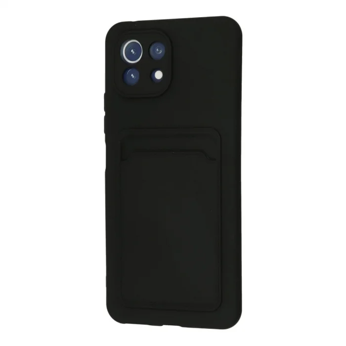 Xiaomi Mi 11 Kılıf Kelvin Kartvizitli Silikon - Siyah