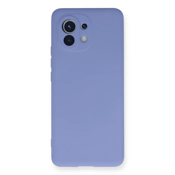 Xiaomi Mi 11 Kılıf Nano İçi Kadife Silikon - Lila