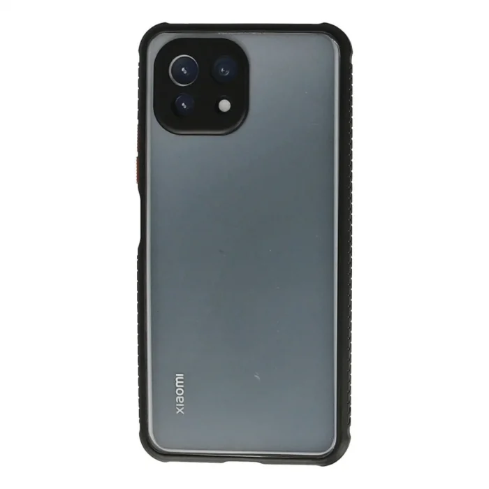 Xiaomi Mi 11 Lite Kılıf Miami Şeffaf Silikon - Siyah
