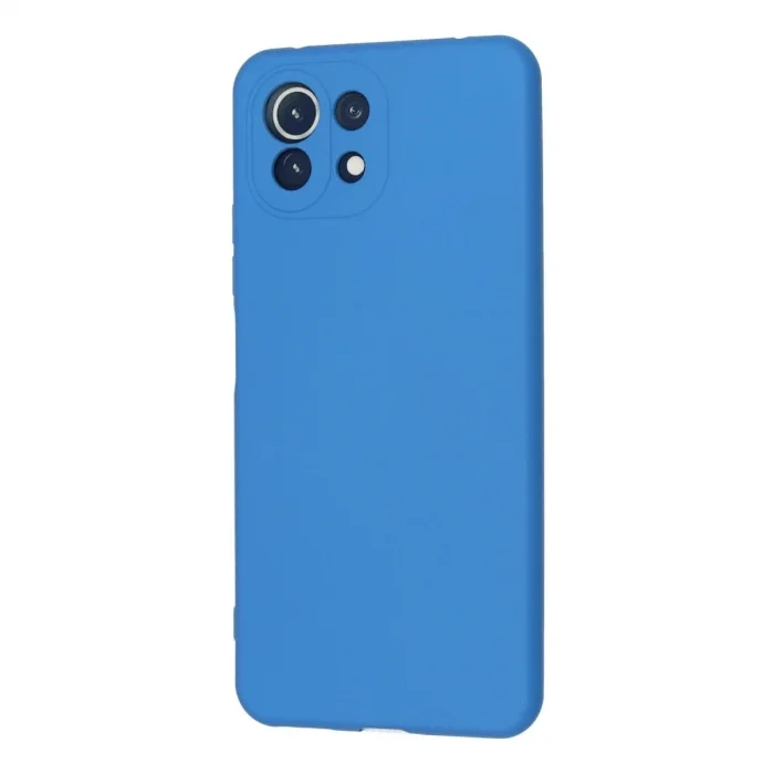 Xiaomi Mi 11 Lite Kılıf Nano İçi Kadife Silikon - Mavi
