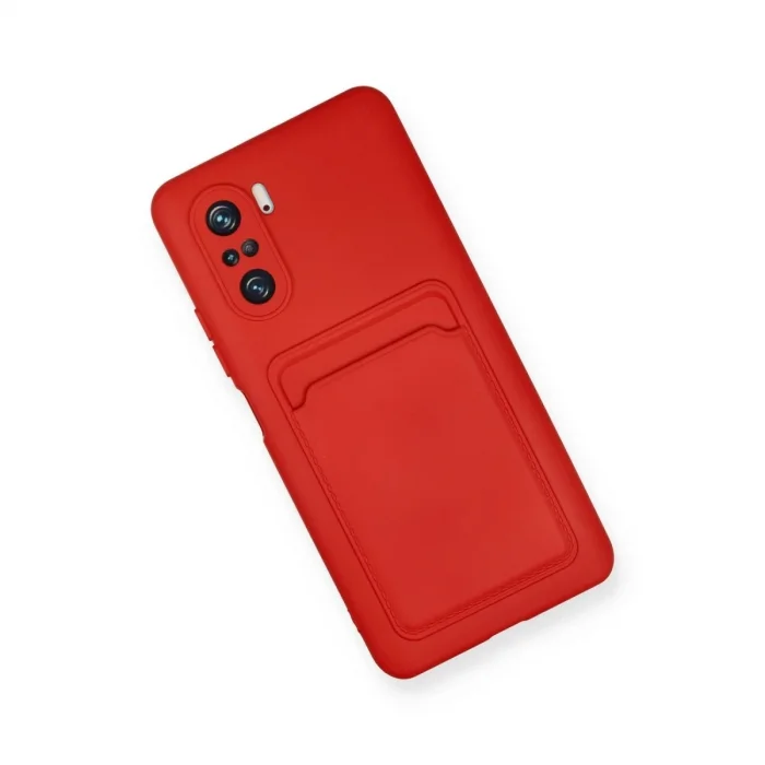 Xiaomi Mi 11i Kılıf Kelvin Kartvizitli Silikon - Kırmızı