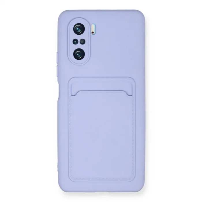 Xiaomi Mi 11i Kılıf Kelvin Kartvizitli Silikon - Lila