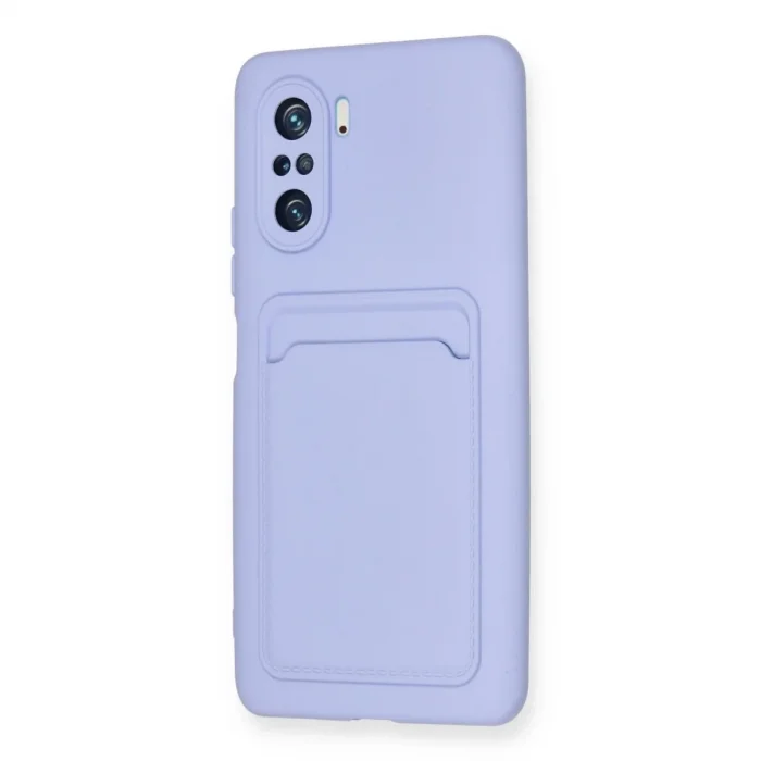 Xiaomi Mi 11i Kılıf Kelvin Kartvizitli Silikon - Lila
