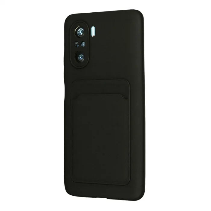 Xiaomi Mi 11i Kılıf Kelvin Kartvizitli Silikon - Siyah