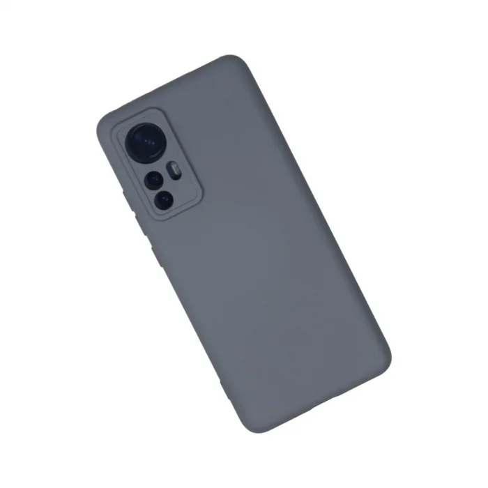 Xiaomi Mi 12 Kılıf Nano İçi Kadife Silikon - Gri
