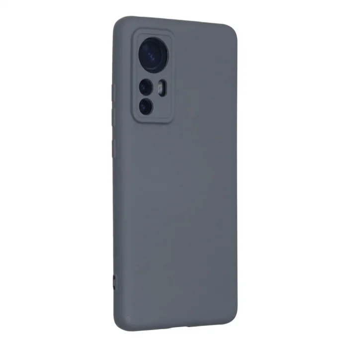 Xiaomi Mi 12 Kılıf Nano İçi Kadife Silikon - Gri