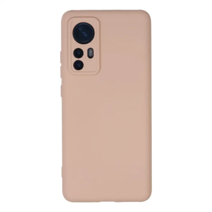 Xiaomi Mi 12 Kılıf Nano İçi Kadife Silikon - Pudra