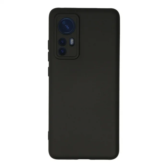 Xiaomi Mi 12 Kılıf Nano İçi Kadife Silikon - Siyah
