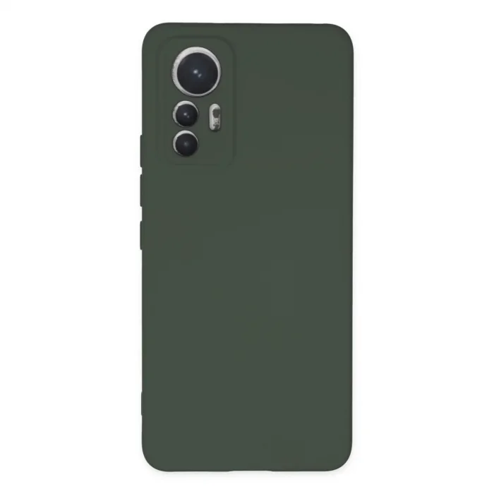 Xiaomi Mi 12 Lite Kılıf Nano İçi Kadife Silikon - Koyu Yeşil