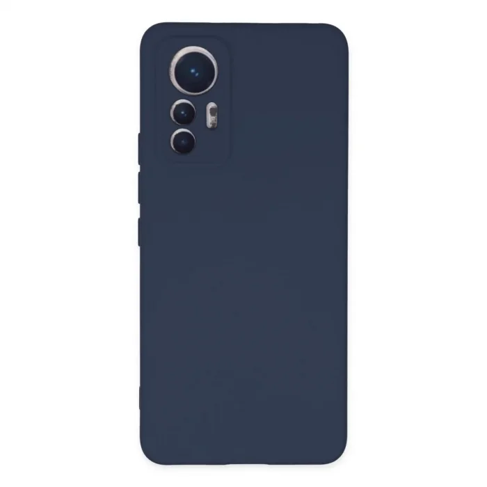 Xiaomi Mi 12 Lite Kılıf Nano İçi Kadife Silikon - Lacivert