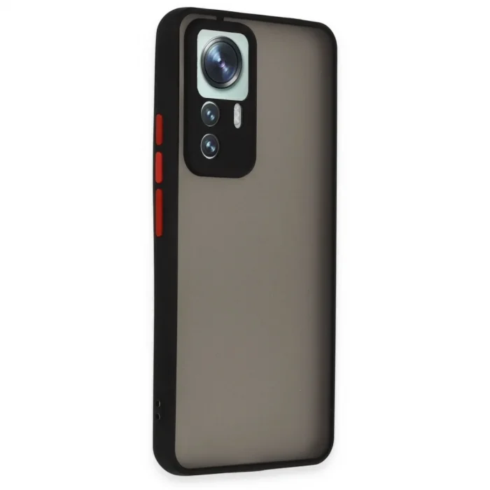 Xiaomi Mi 12t Pro Kılıf Montreal Silikon Kapak - Siyah