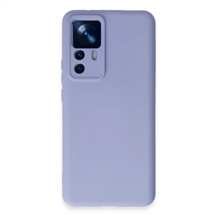 Xiaomi Mi 12t Pro Kılıf Nano İçi Kadife Silikon - Lila