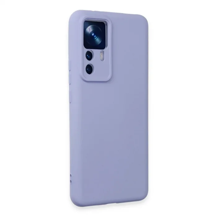 Xiaomi Mi 12t Pro Kılıf Nano İçi Kadife Silikon - Lila