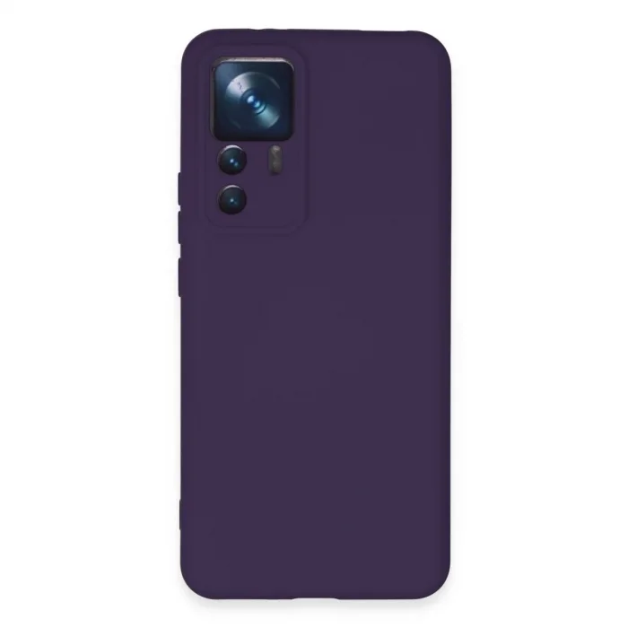 Xiaomi Mi 12t Pro Kılıf Nano İçi Kadife Silikon - Mor
