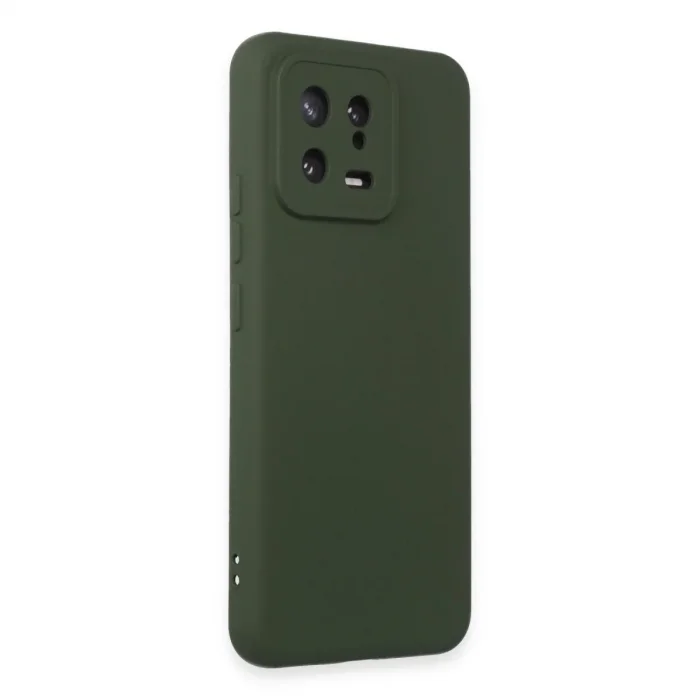 Xiaomi Mi 13 Kılıf Nano İçi Kadife Silikon - Koyu Yeşil