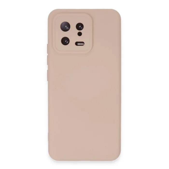 Xiaomi Mi 13 Kılıf Nano İçi Kadife Silikon - Pudra