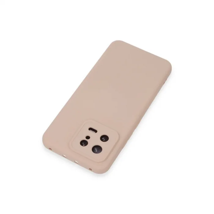 Xiaomi Mi 13 Kılıf Nano İçi Kadife Silikon - Pudra