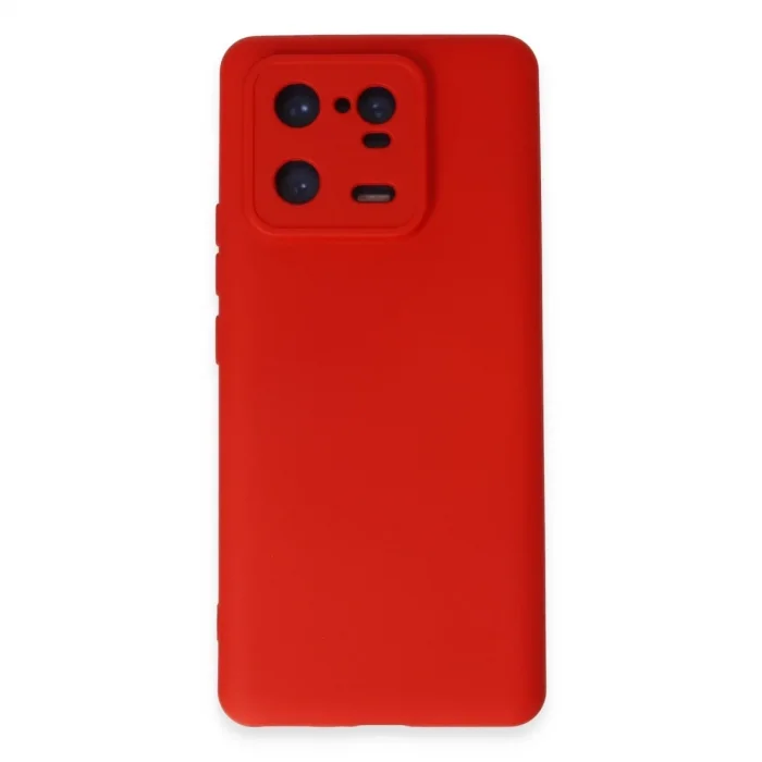Xiaomi Mi 13 Pro Kılıf Nano İçi Kadife Silikon - Kırmızı