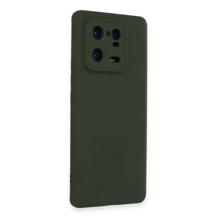 Xiaomi Mi 13 Pro Kılıf Nano İçi Kadife Silikon - Koyu Yeşil