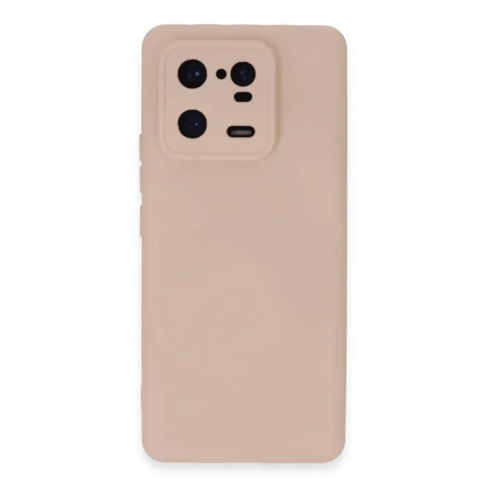 Xiaomi Mi 13 Pro Kılıf Nano İçi Kadife Silikon - Pudra