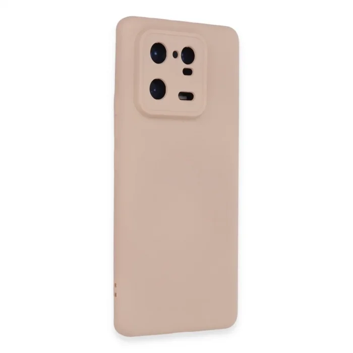 Xiaomi Mi 13 Pro Kılıf Nano İçi Kadife Silikon - Pudra
