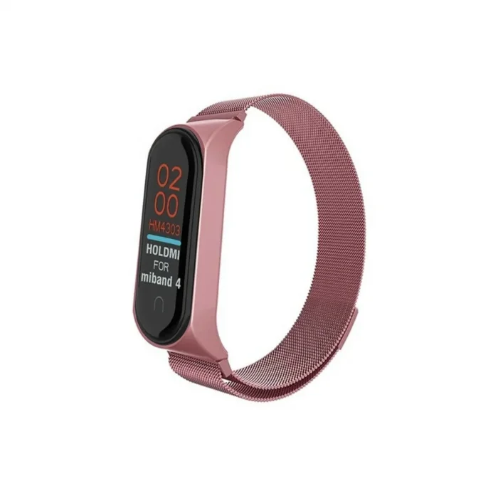 Xiaomi Mi Band 4 Metal Mıknatıslı Kordon (saat Değildir) - Rose
