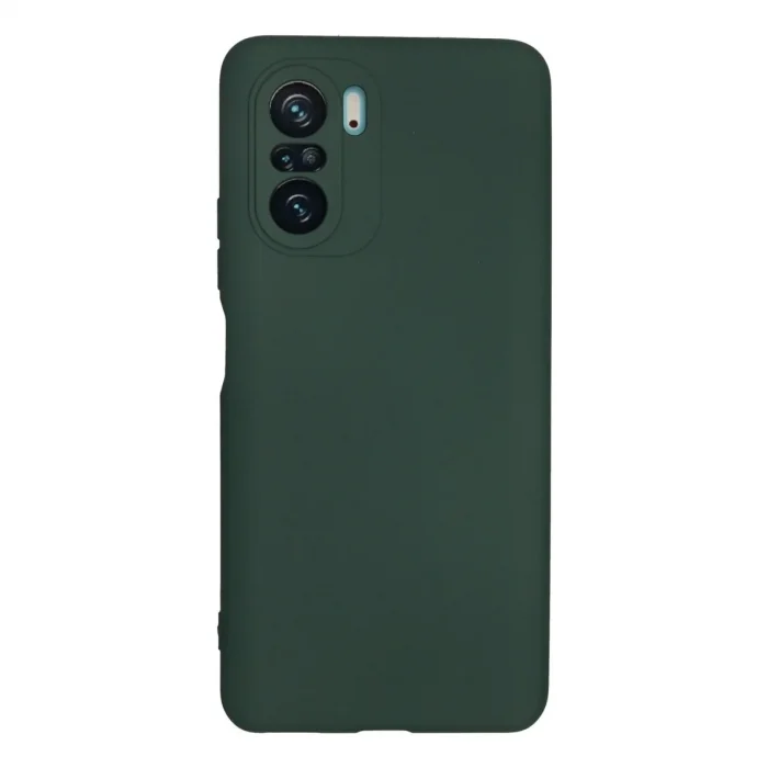 Xiaomi Poco F3 Kılıf Nano İçi Kadife Silikon - Koyu Yeşil