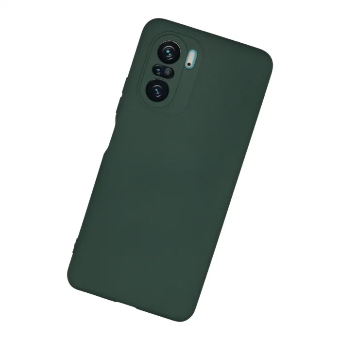 Xiaomi Poco F3 Kılıf Nano İçi Kadife Silikon - Koyu Yeşil