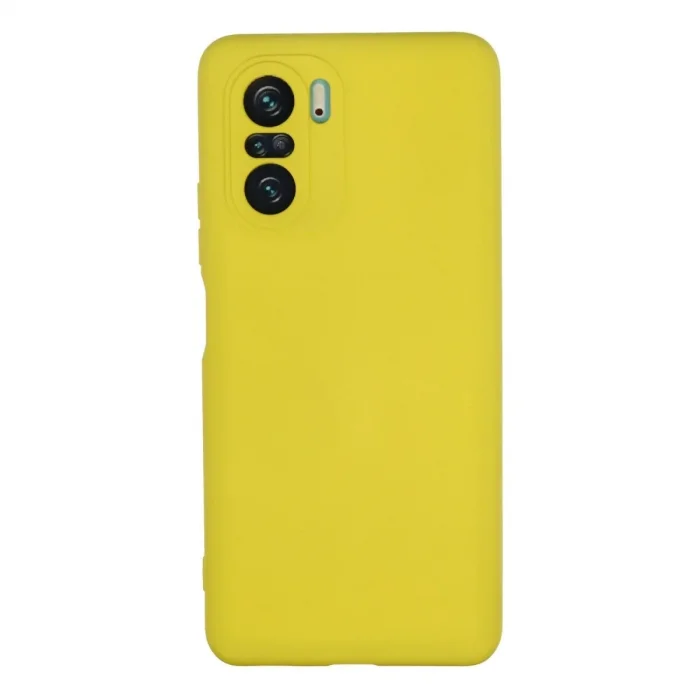 Xiaomi Poco F3 Kılıf Nano İçi Kadife Silikon - Sarı