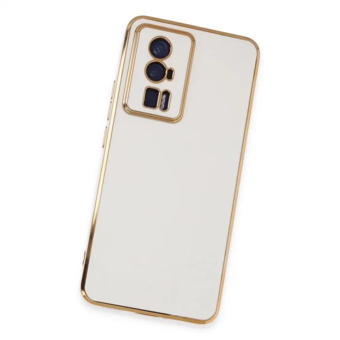 Xiaomi Poco F5 Pro Kılıf Volet Silikon - Beyaz