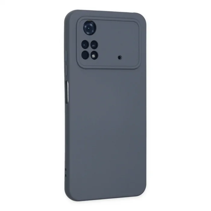 Xiaomi Poco M4 Pro 4g Kılıf Nano İçi Kadife Silikon - Gri