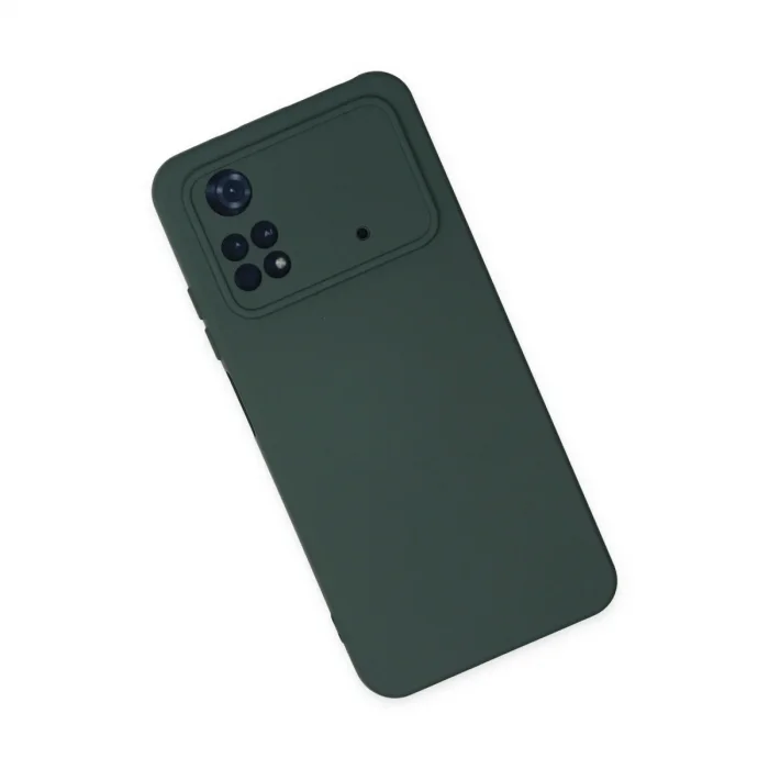 Xiaomi Poco M4 Pro 4g Kılıf Nano İçi Kadife Silikon - Koyu Yeşil