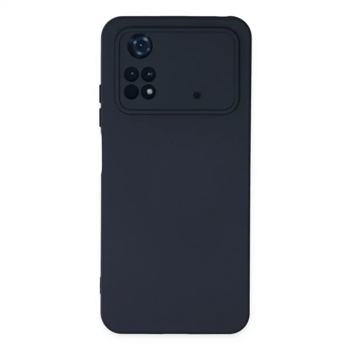 Xiaomi Poco M4 Pro 4g Kılıf Nano İçi Kadife Silikon - Lacivert