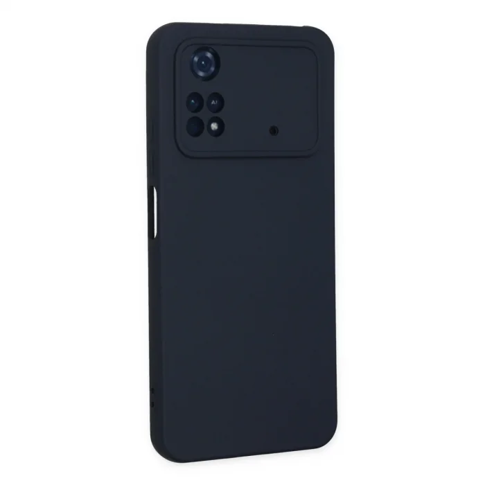 Xiaomi Poco M4 Pro 4g Kılıf Nano İçi Kadife Silikon - Lacivert