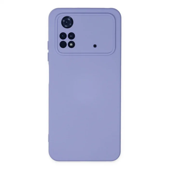 Xiaomi Poco M4 Pro 4g Kılıf Nano İçi Kadife Silikon - Lila