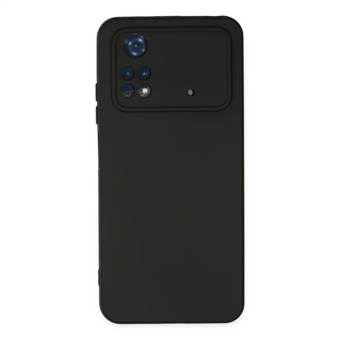 Xiaomi Poco M4 Pro 4g Kılıf Nano İçi Kadife Silikon - Siyah