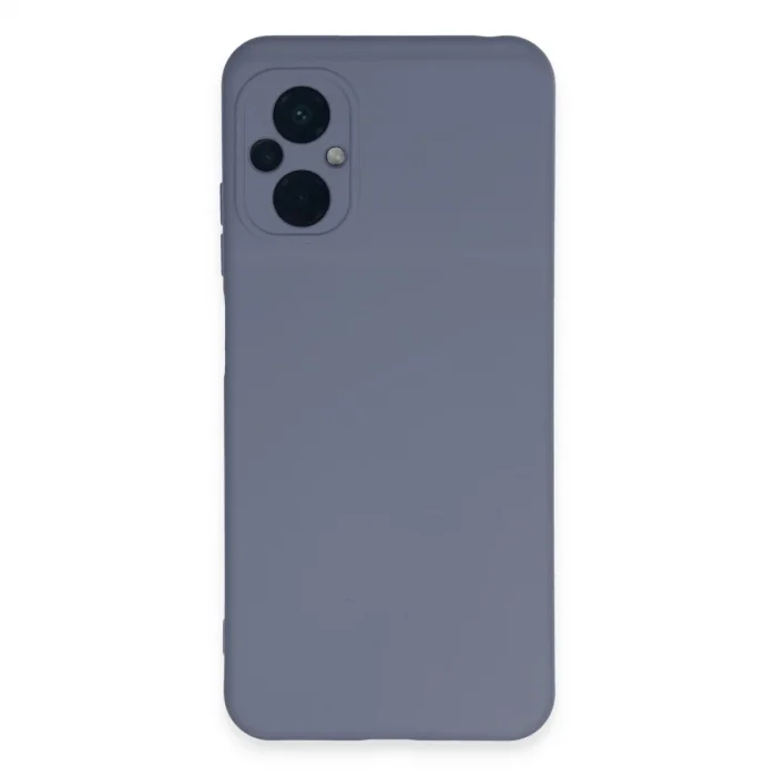 Xiaomi Poco M5 Kılıf Nano İçi Kadife Silikon - Gri