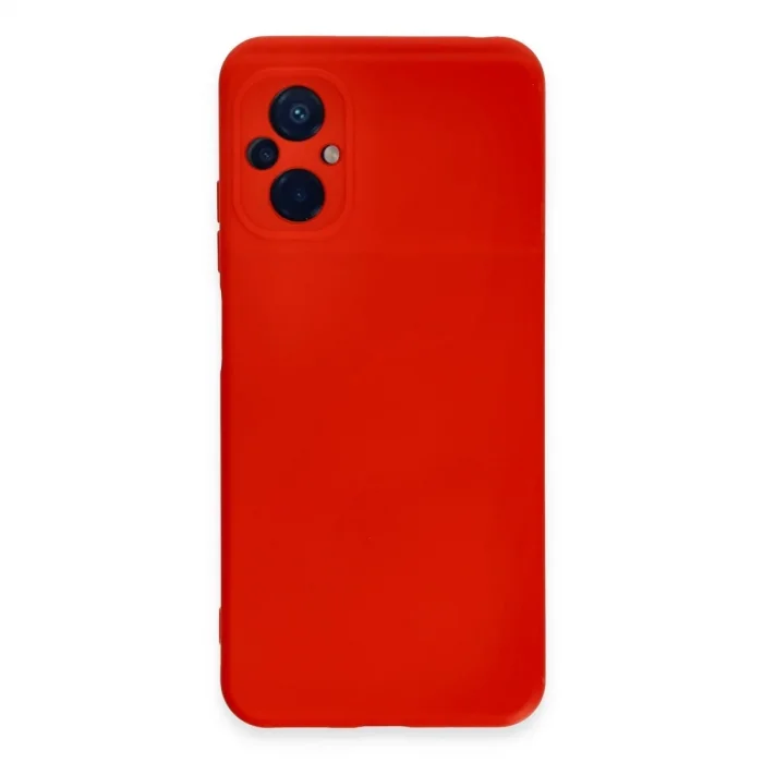 Xiaomi Poco M5 Kılıf Nano İçi Kadife Silikon - Kırmızı