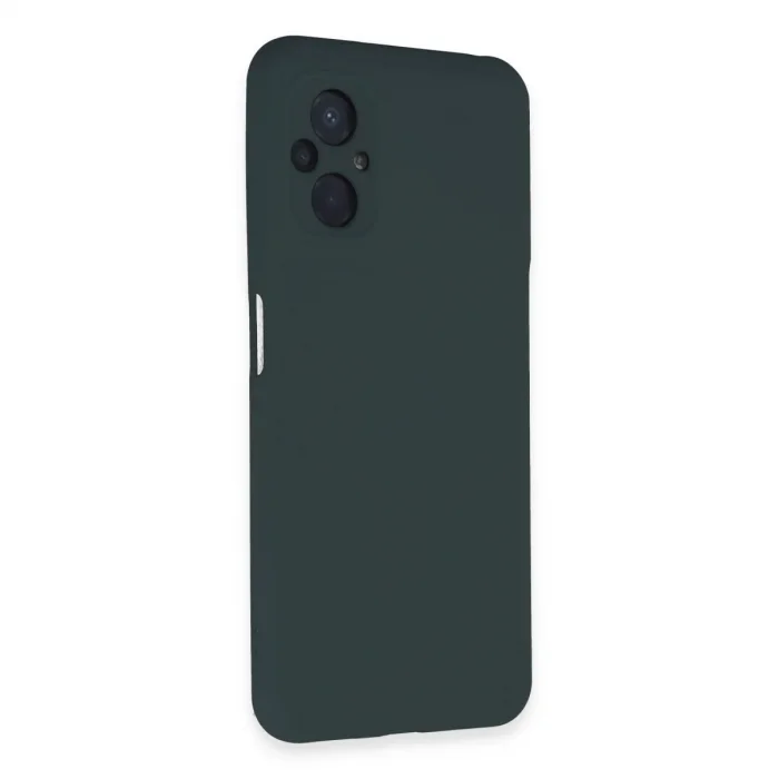 Xiaomi Poco M5 Kılıf Nano İçi Kadife Silikon - Koyu Yeşil