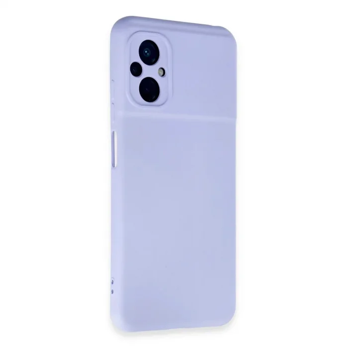 Xiaomi Poco M5 Kılıf Nano İçi Kadife Silikon - Lila