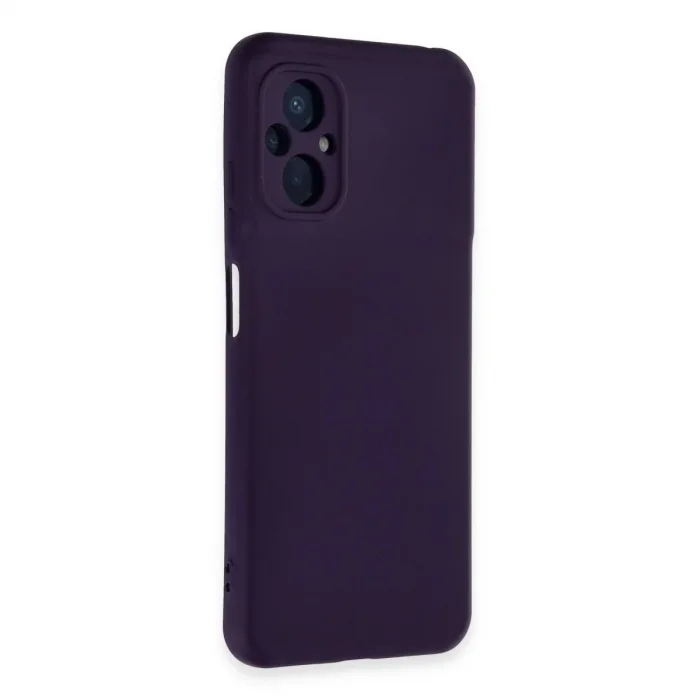 Xiaomi Poco M5 Kılıf Nano İçi Kadife Silikon - Mor