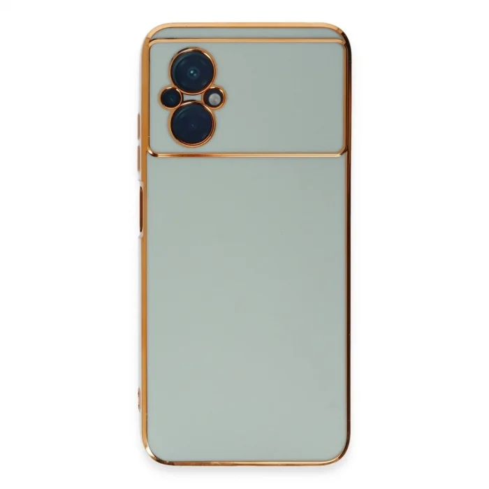 Xiaomi Poco M5 Kılıf Volet Silikon - Açık Yeşil