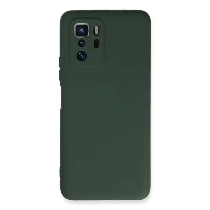 Xiaomi Poco X3 Gt Kılıf Nano İçi Kadife Silikon - Koyu Yeşil