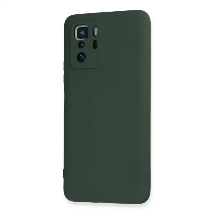 Xiaomi Poco X3 Gt Kılıf Nano İçi Kadife Silikon - Koyu Yeşil
