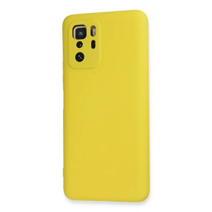 Xiaomi Poco X3 Gt Kılıf Nano İçi Kadife Silikon - Sarı