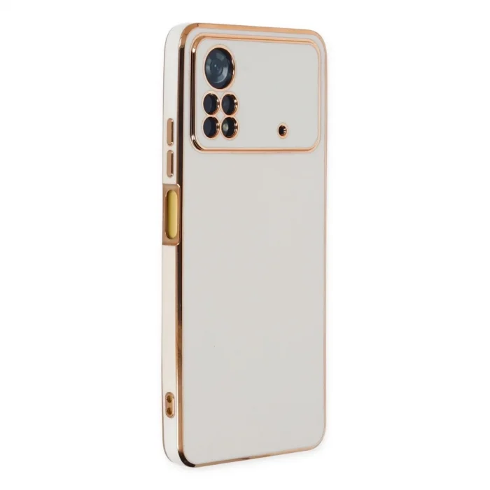 Xiaomi Poco X4 Pro 5g Kılıf Volet Silikon - Beyaz